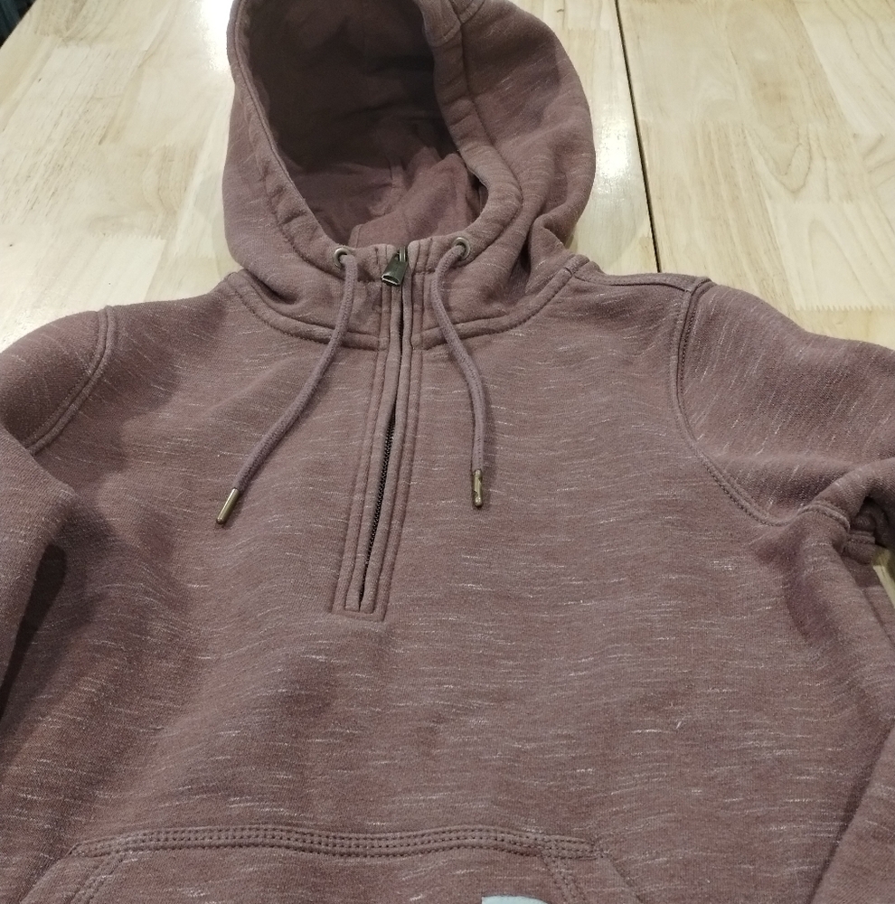 Carhartt women's purple quarter zip hoodie